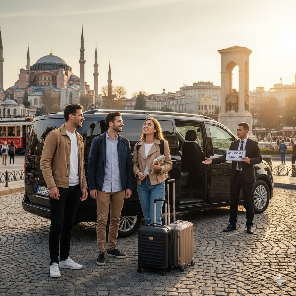 Sultanahmet ve Taksim’i Keşfetmek İsteyen İngiliz Turistler İçin Havalimanı Shuttle